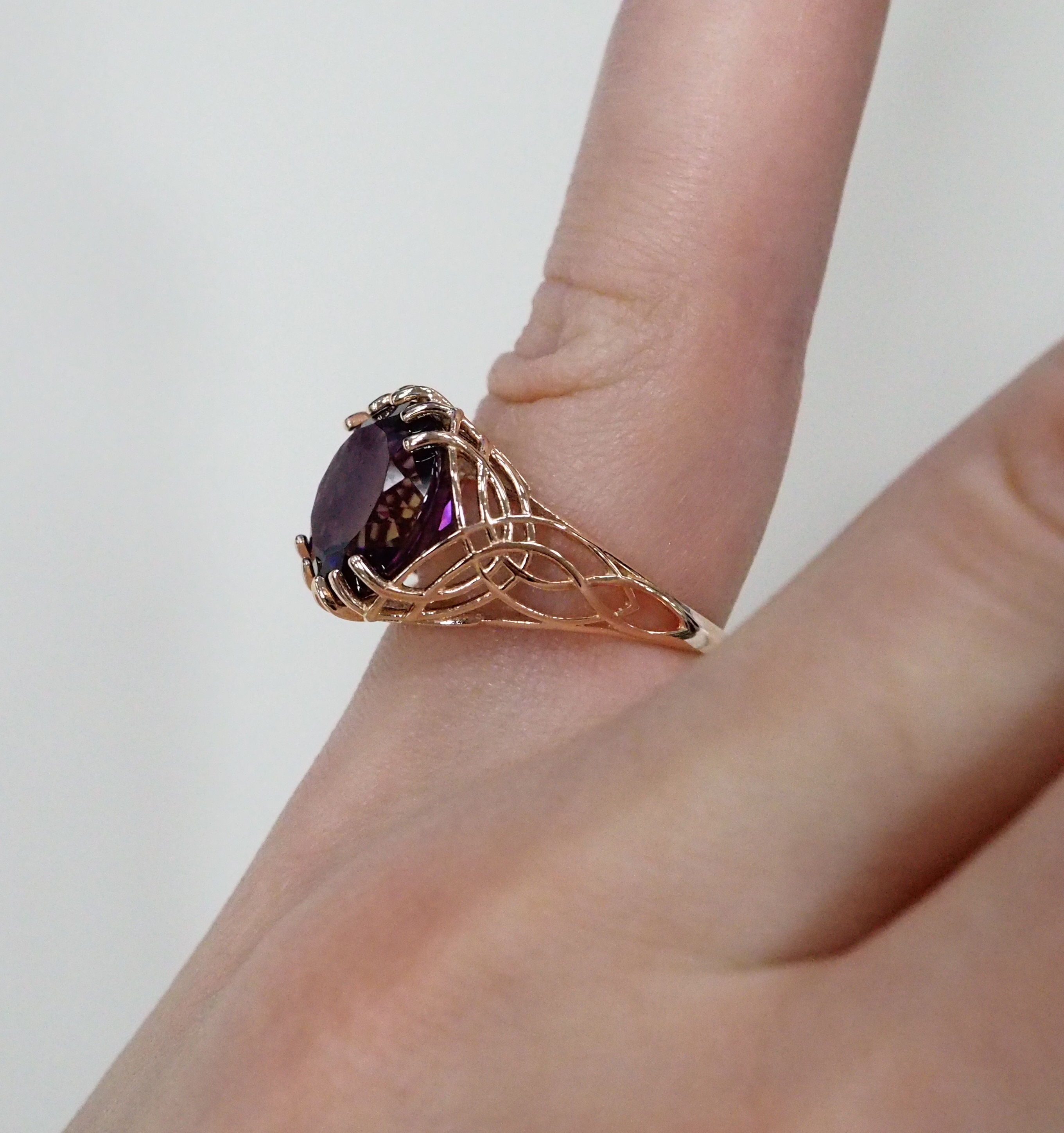 Серебряное кольцо с аметрином